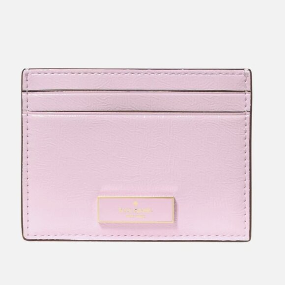 New Bridget Crinkle Patent Small Slim Card Holder Lilac Moonlight - Picture 1 of 3